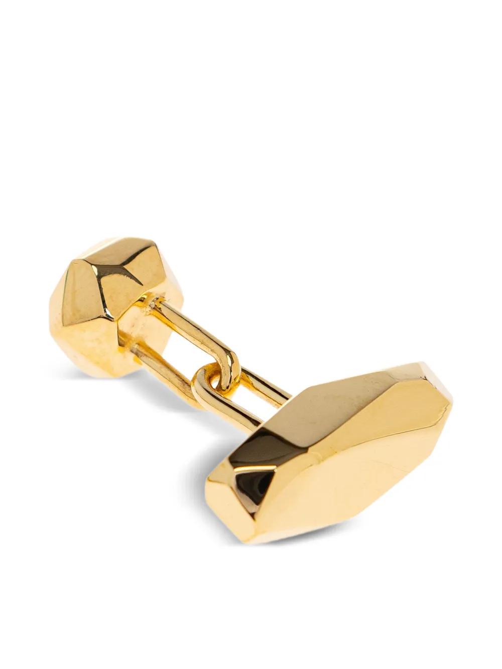Lanvin faceted gold cufflinks Goud