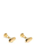 Lanvin faceted gold cufflinks
