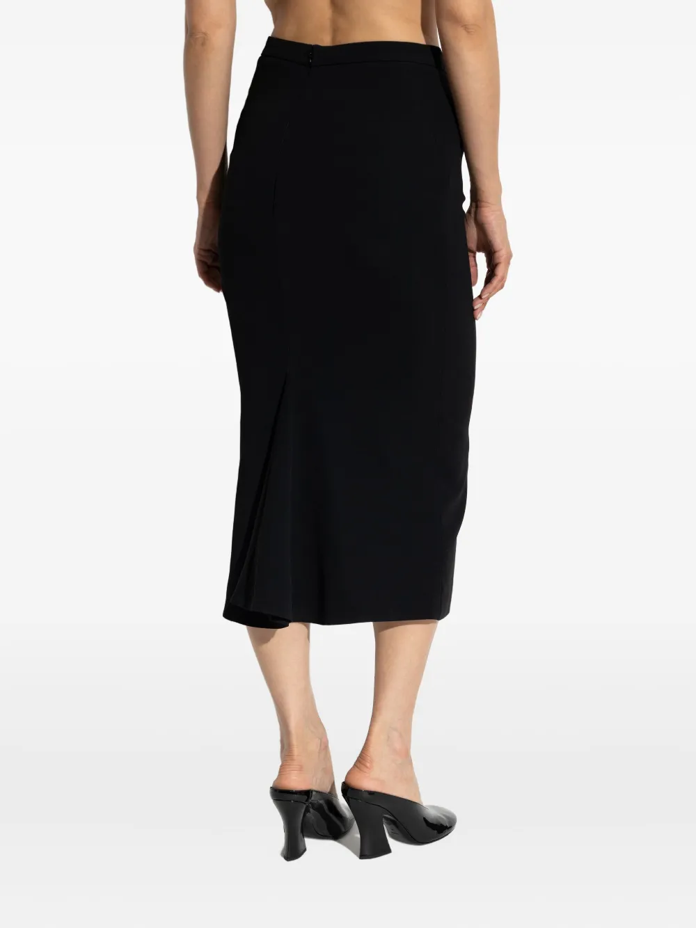 Givenchy Midi Zip-fastening Skirt In Black
