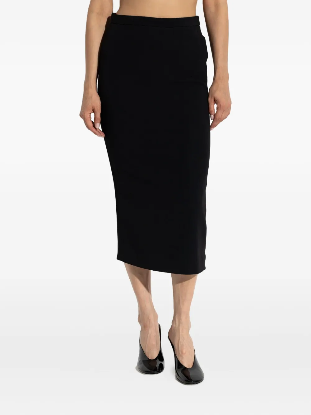 Givenchy Midi Zip-fastening Skirt In Black