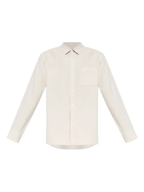 SAMSOE SAMSOE camisa texturizada con bolsillo en el pecho