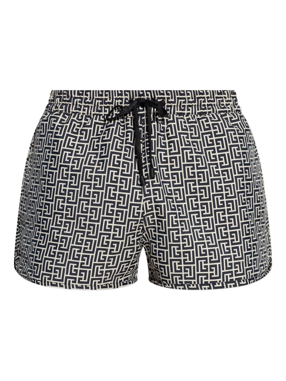Balmain geometric-print swim shorts Zwart
