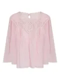 MARANT ÉTOILE lace-insert blouse - Pink