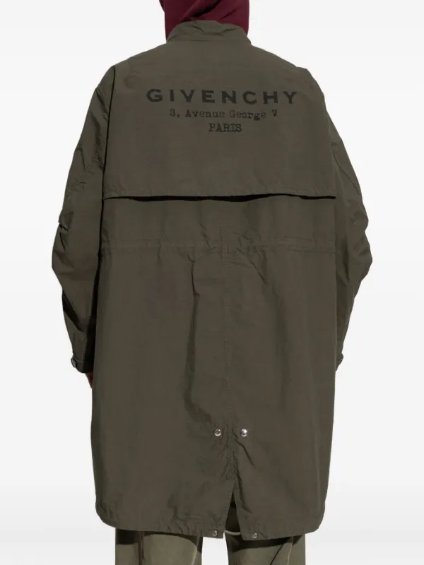 GIVENCHY オリーブグリーン モッズコート Givenchy パーカーコート | FARFETCH JP