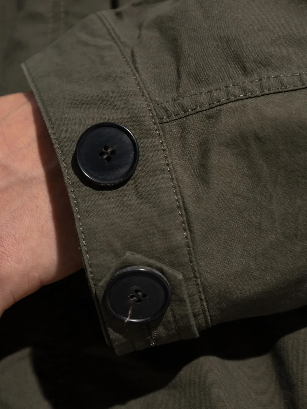 Givenchy Parka van katoenblend 305|KHAKI