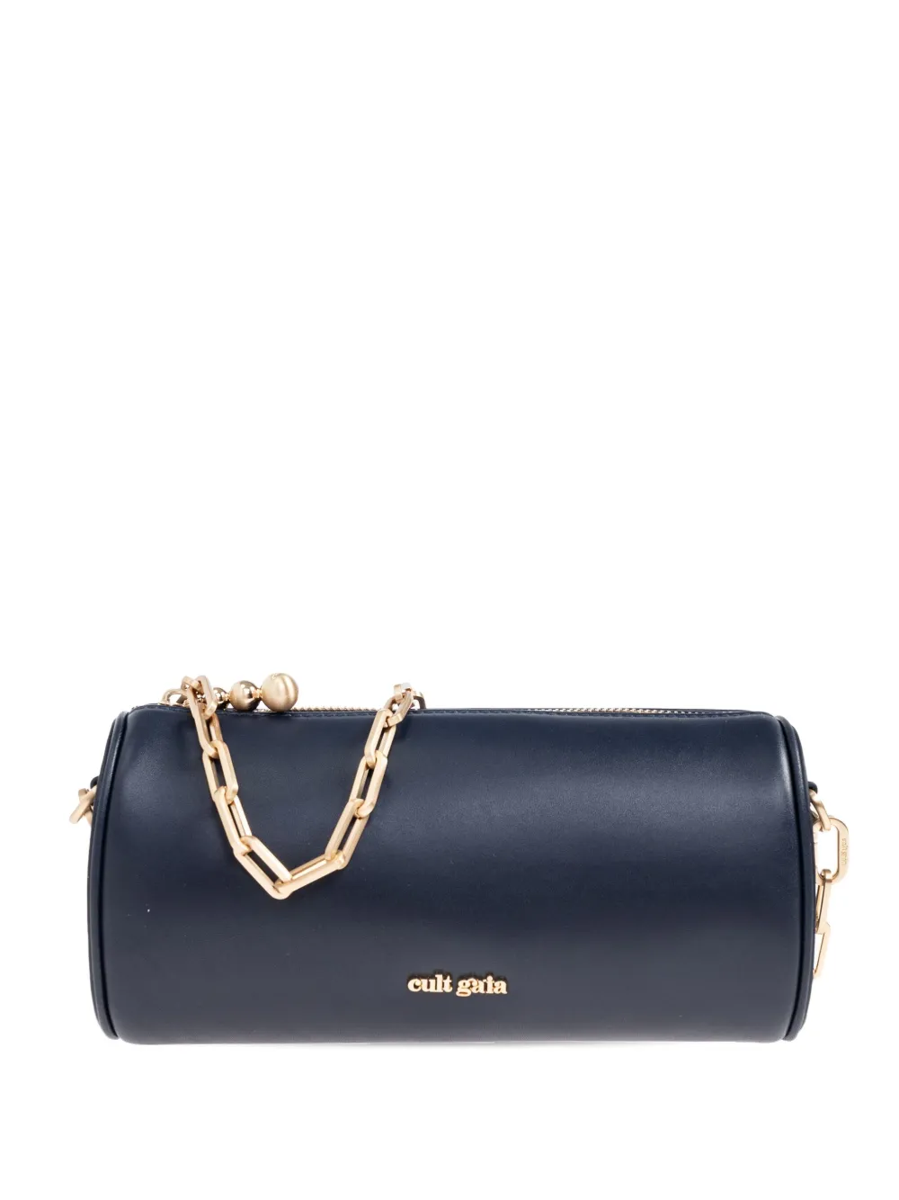 cylinder chain shoulder bag