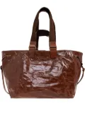 ISABEL MARANT leather drawstring tote bag - Brown