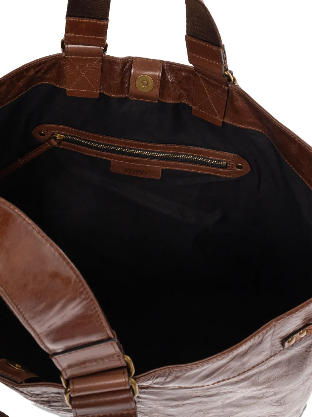 ISABEL MARANT Shopper met trekkoord Bruin
