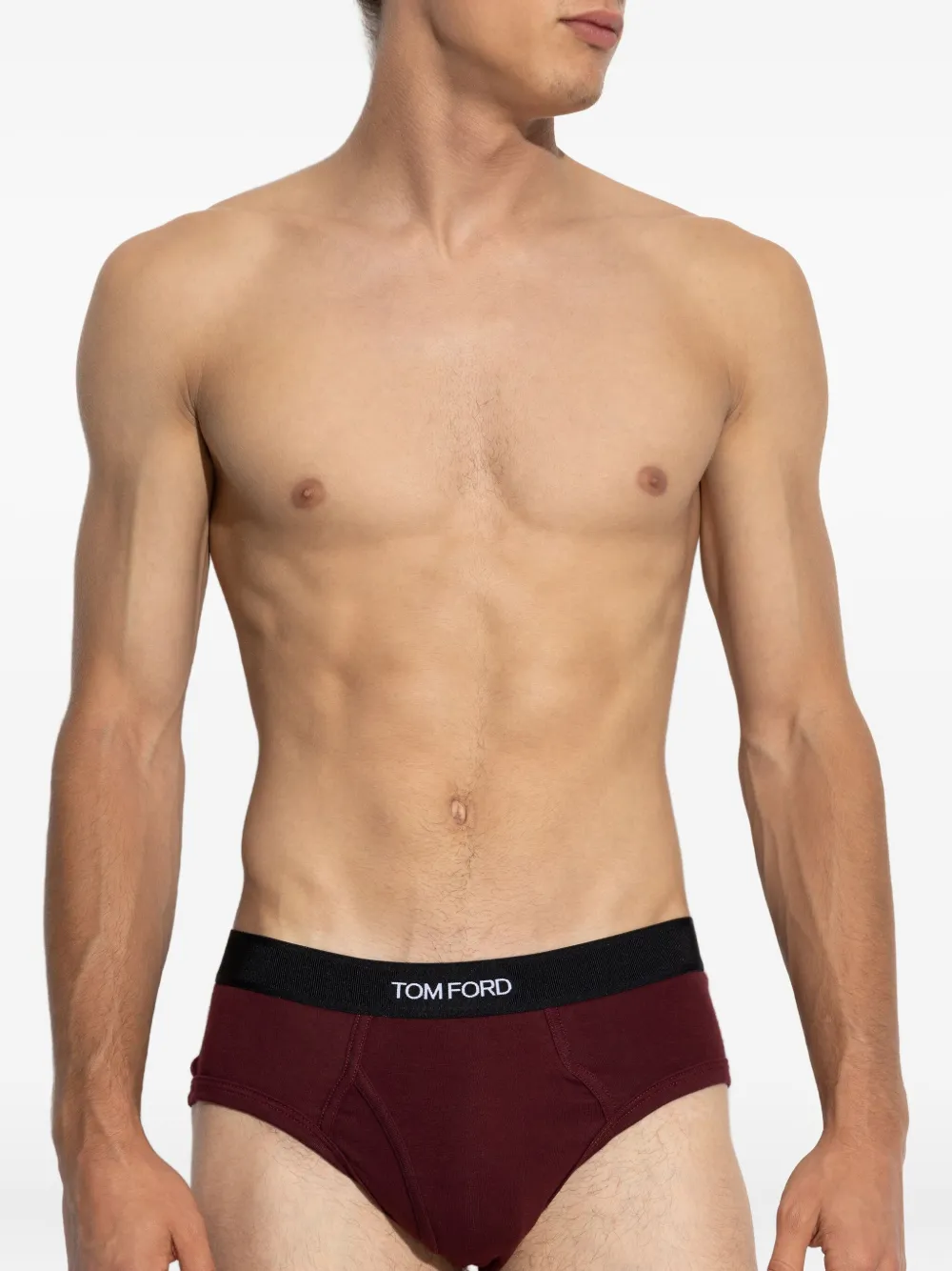TOM FORD Slip met logo Rood