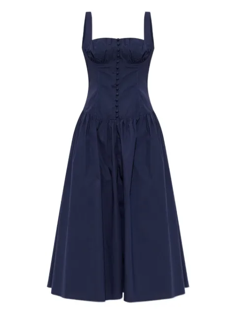 Cult Gaia Emmett  buttoned gathered midi dress