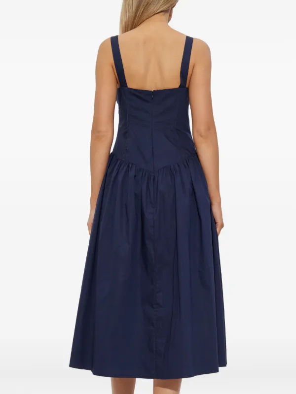 Cult Gaia Emmett Buttoned Midi Dress - Blue