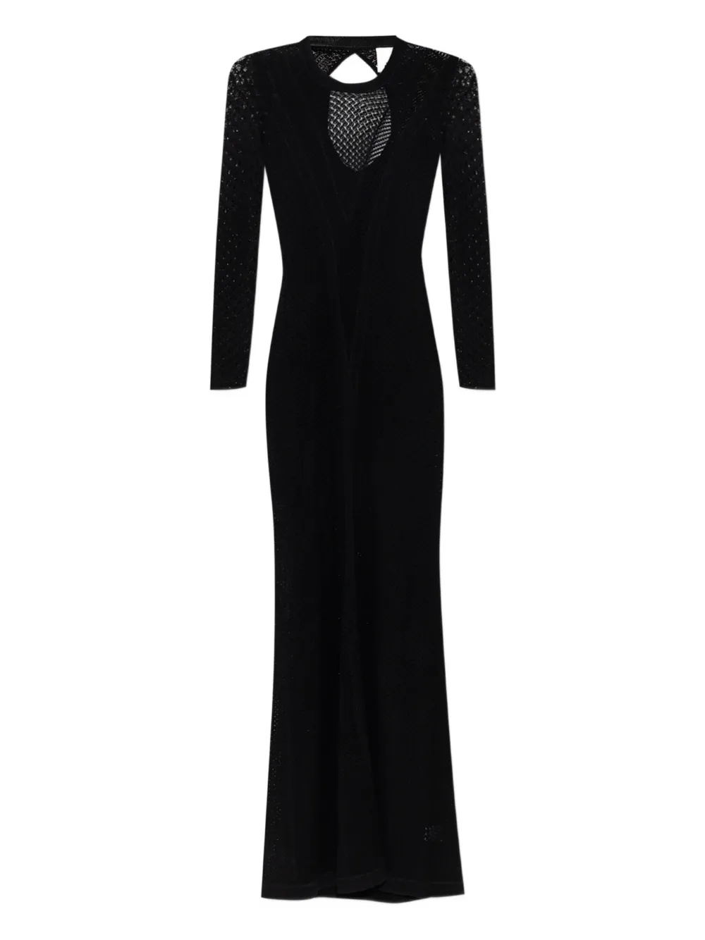 ISABEL MARANT Maxi-jurk met open rug Zwart
