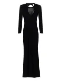 ISABEL MARANT open-back knitted maxi dress - Black