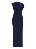 Cult Gaia Jona draped short-sleeve maxi dress - Blue