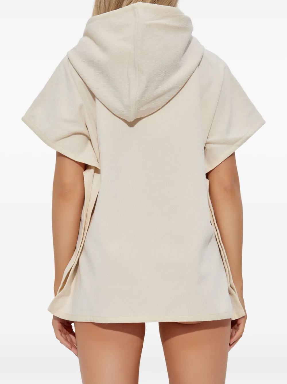 Balmain Poncho met capuchon Beige