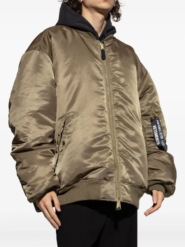 VETEMENTS zip-fastening Bomber Jacket | Green | FARFETCH