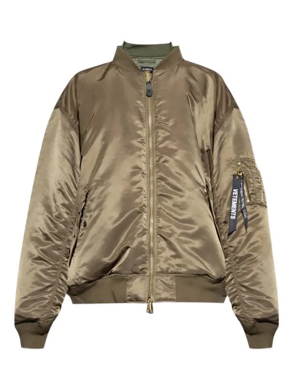 VETEMENTS zip-fastening Bomber Jacket | Green | FARFETCH