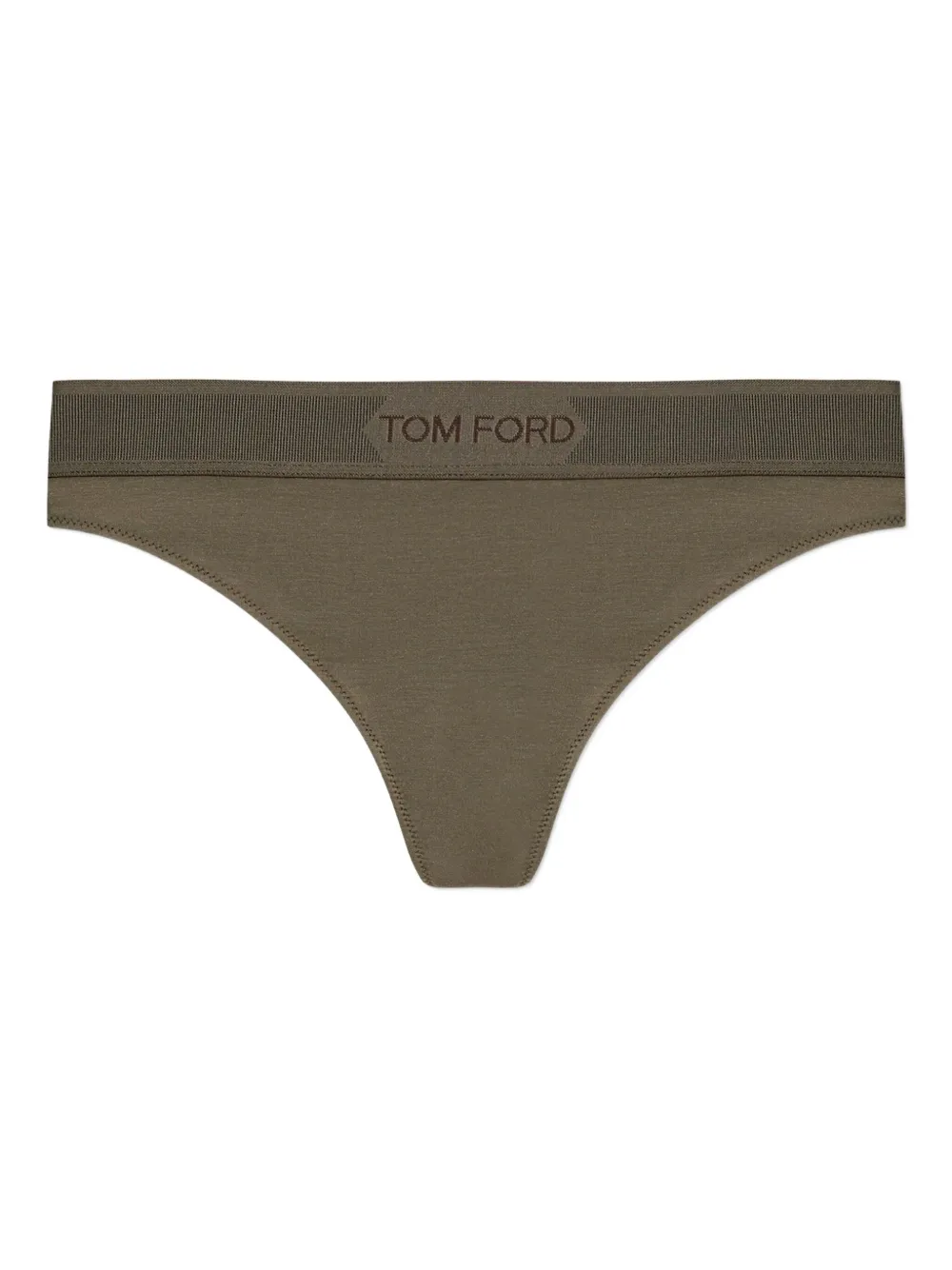 TOM FORD logo-embellished thong - グリーン TOM FORD logo-embellished thong - グリーン