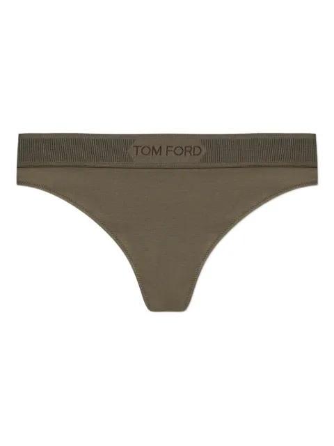 TOM FORD logo-embellished thong