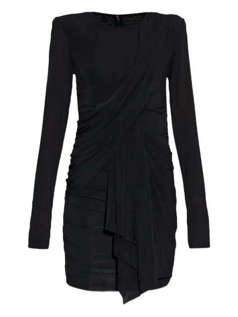 ISABEL MARANT draped shoulder-padded dress