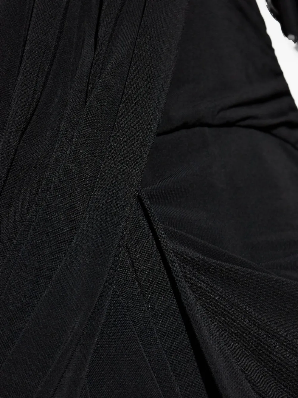 ISABEL MARANT draped shoulder-padded dress Zwart