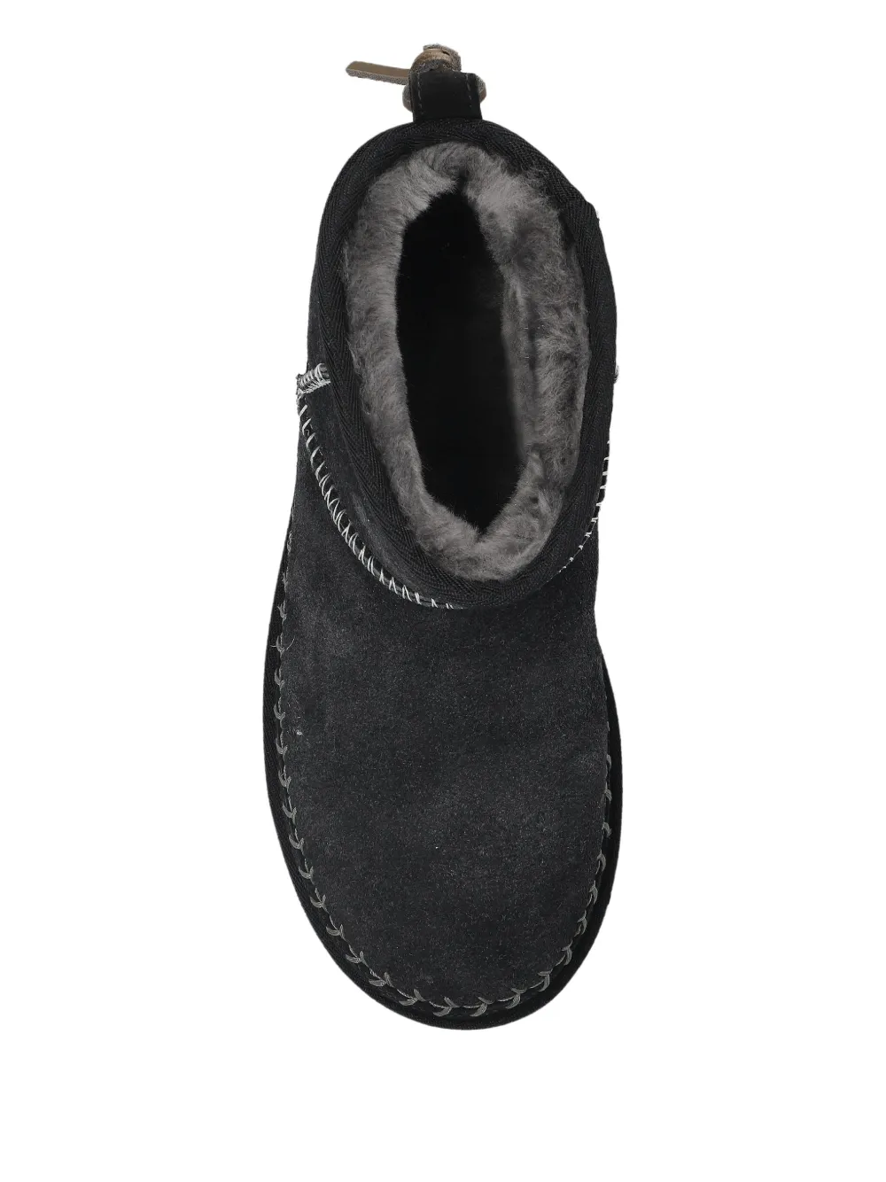 UGG braided-detail leather boots Black