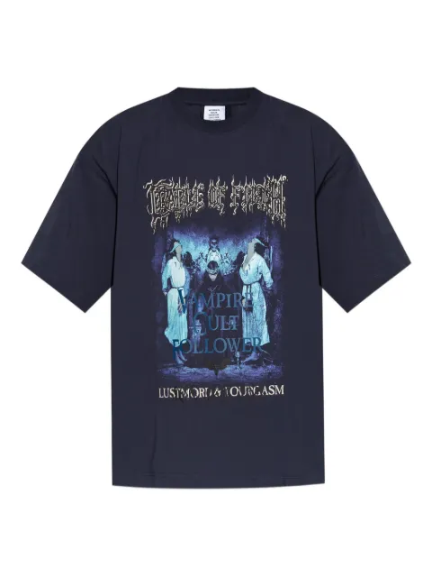 VETEMENTS graphic-print cotton T-shirt