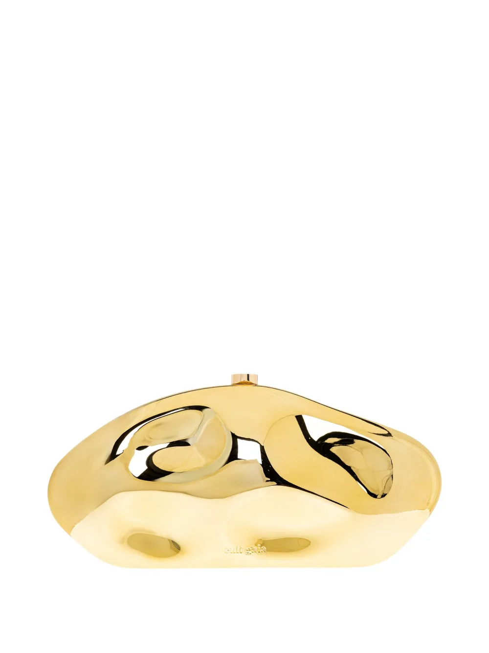 Cult Gaia Metallic-effect Sculpted Mini Bag In Yellow