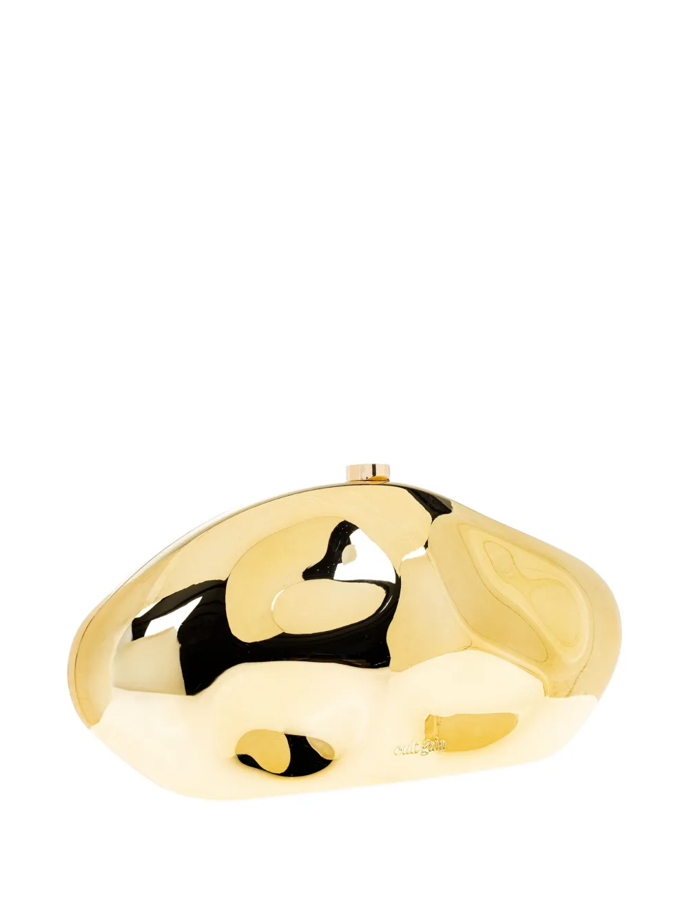 Cult Gaia Metallic-effect Sculpted Mini Bag In Yellow