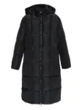 Ea7 Emporio Armani hooded quilted coat - Black