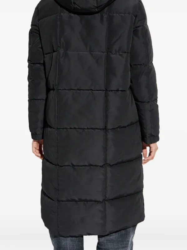 Ea7 Emporio Armani フーデッド キルティングコート | ブラック