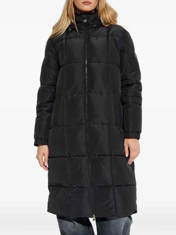 Ea7 Emporio Armani フーデッド キルティングコート | ブラック