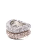 Izabel Display pavé-set ring - White