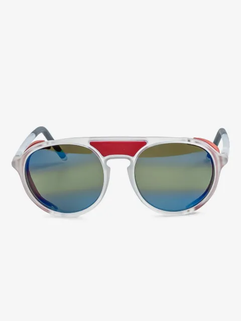Vuarnet side-shield round sunglasses