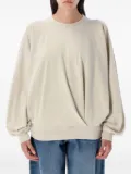 MARANT ÉTOILE twist-detail crew-neck sweatshirt - Neutrals