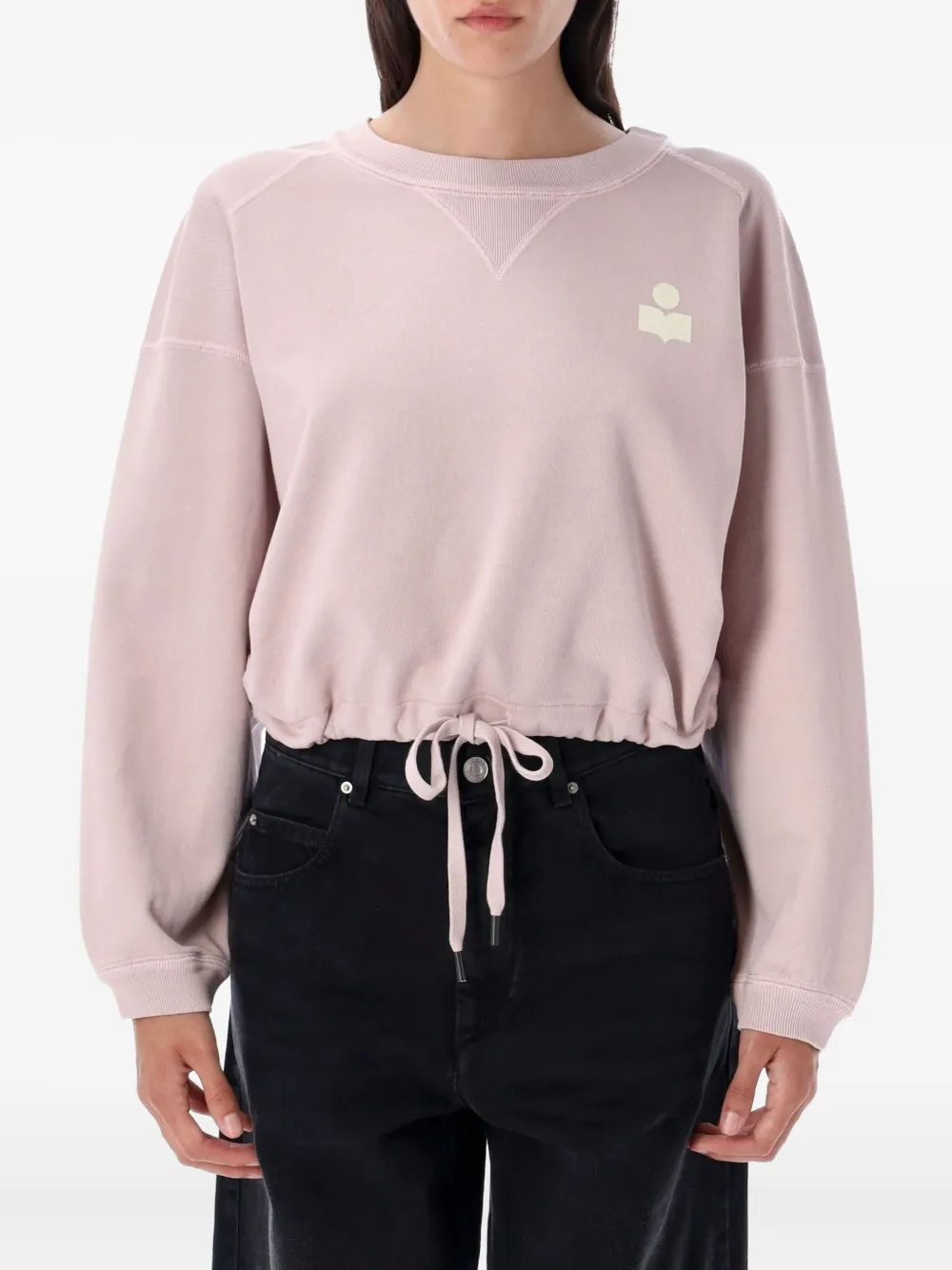 Isabel Marant Étoile Marant Etoile Women Margo Logo Cotton Sweatshirt In Pink