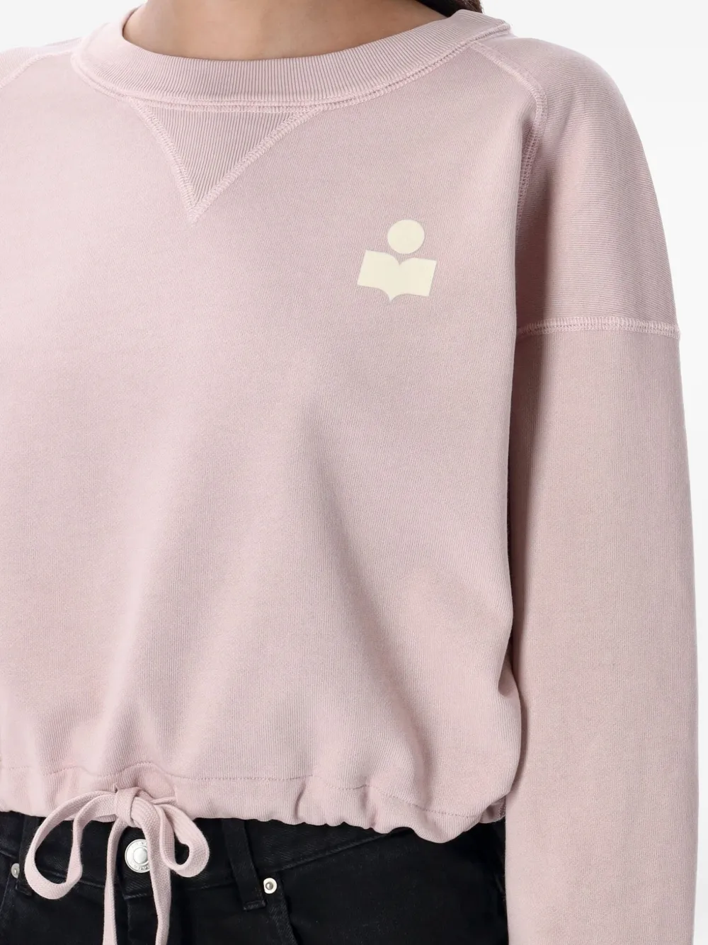 Isabel Marant Étoile Marant Etoile Women Margo Logo Cotton Sweatshirt In Pink
