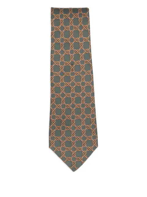 Hermès Pre-Owned Horsebit-pattern silk tie