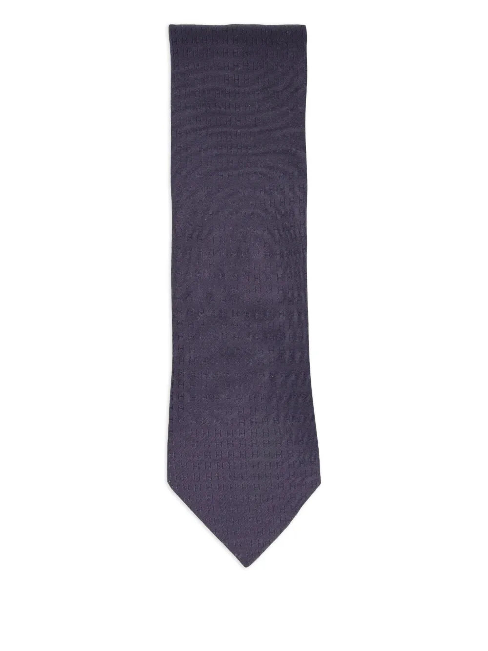monogram silk tie