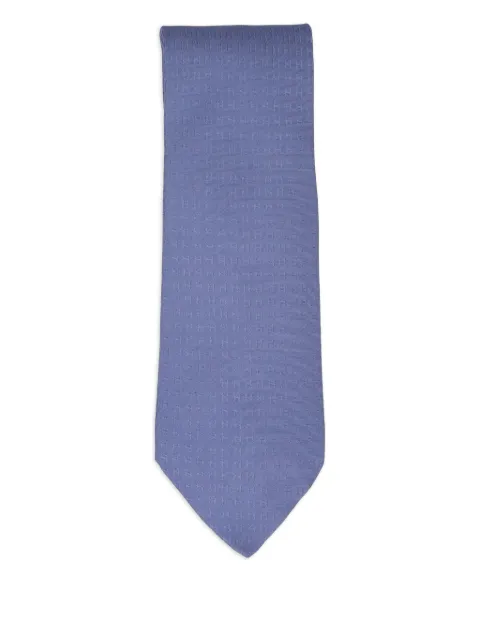 Hermès Pre-Owned monogram silk tie