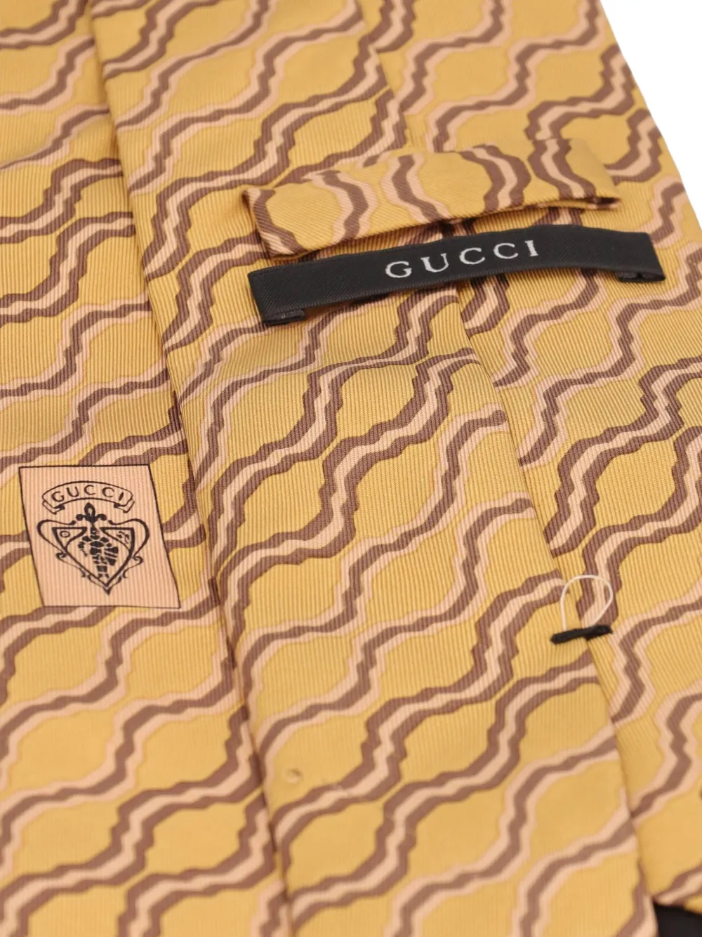 Gucci Pre-Owned geometric-print silk tie | Image 2