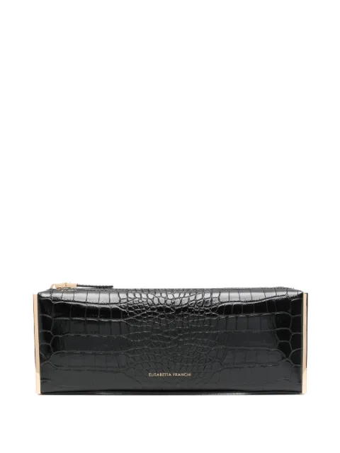 Elisabetta Franchi zip clutch bag