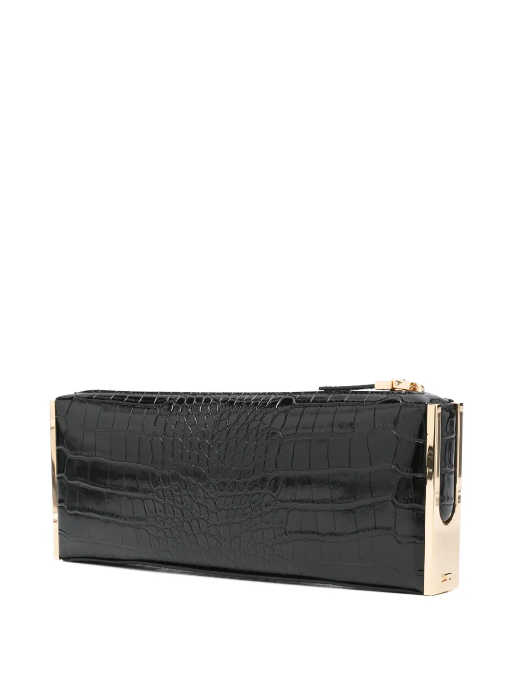 Elisabetta Franchi Clutch met rits Zwart