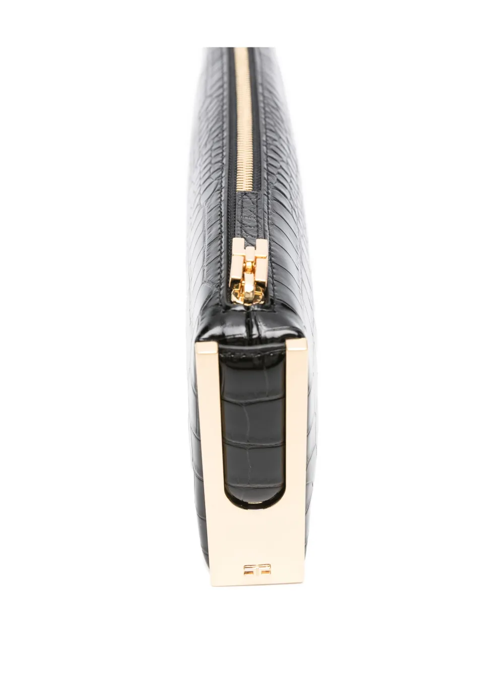 Elisabetta Franchi Clutch met rits Zwart