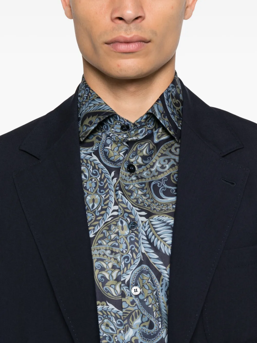 ETRO Overhemd met paisley-print X0883 BLUE MULTICOLOR