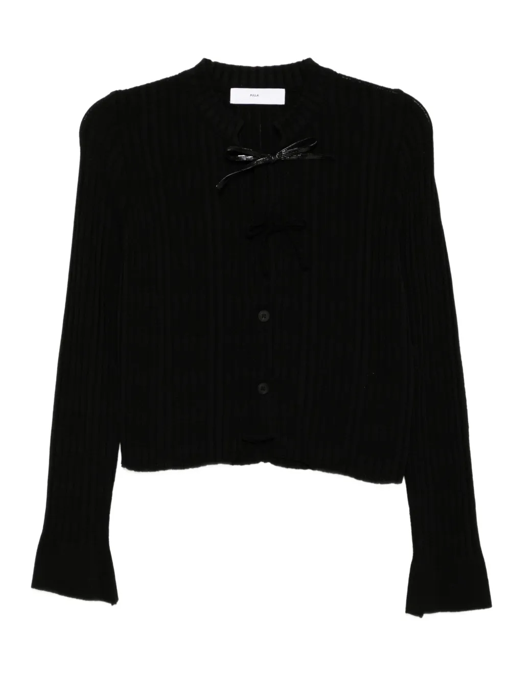 ribbed knit cardigan