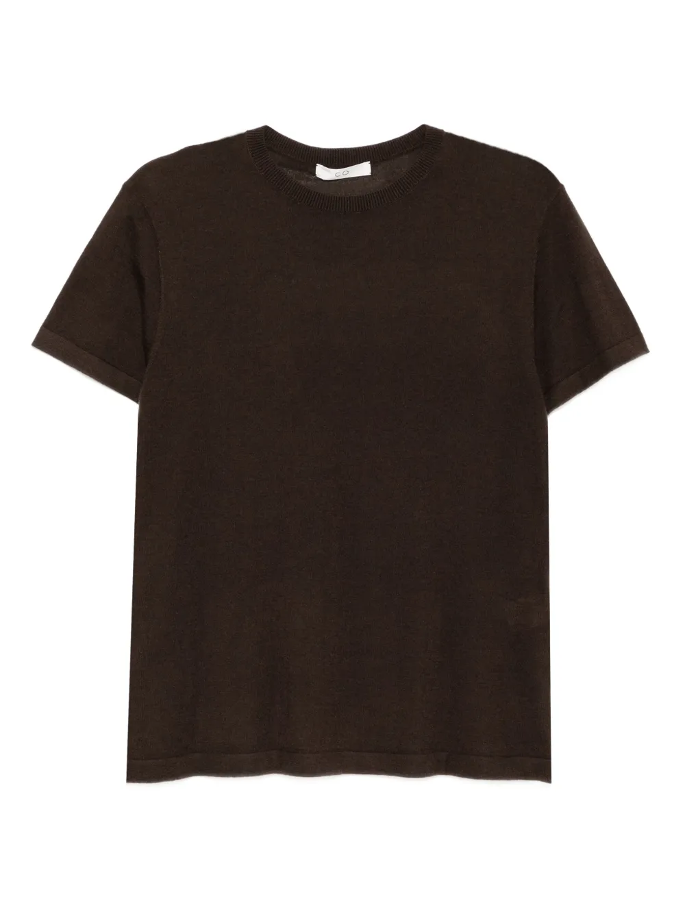 Co Collection Fine Cashmere T-shirt In Brown