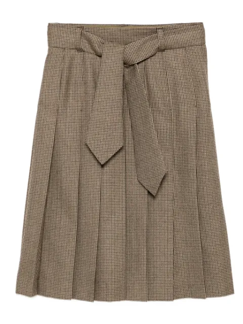 Toga falda con motivo pied de poule