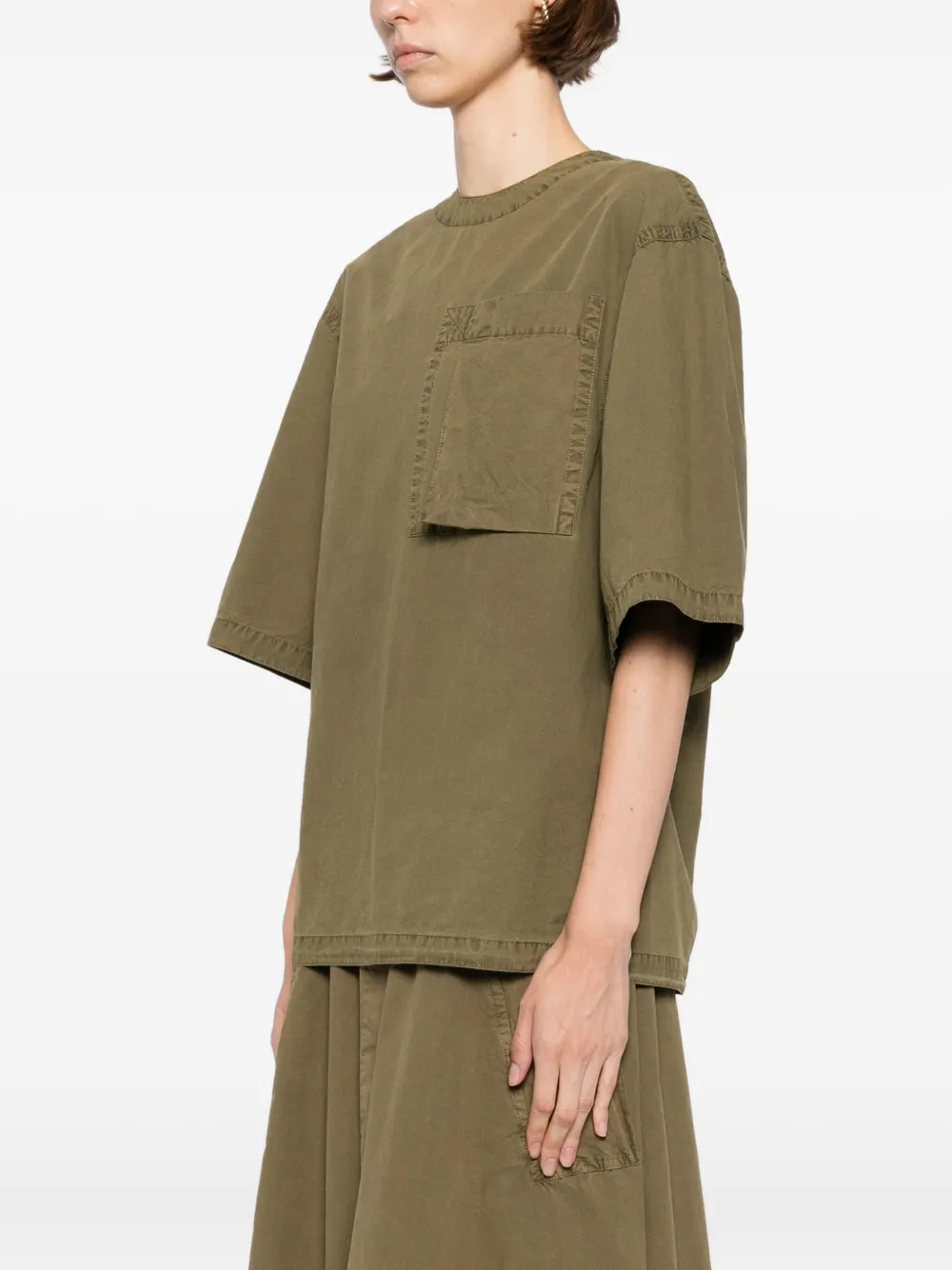 CO COLLECTION Katoenen T-shirt Groen
