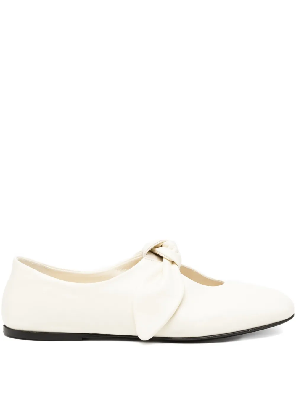 CO COLLECTION bow-embellished leather flats | Neutrals | Image 1